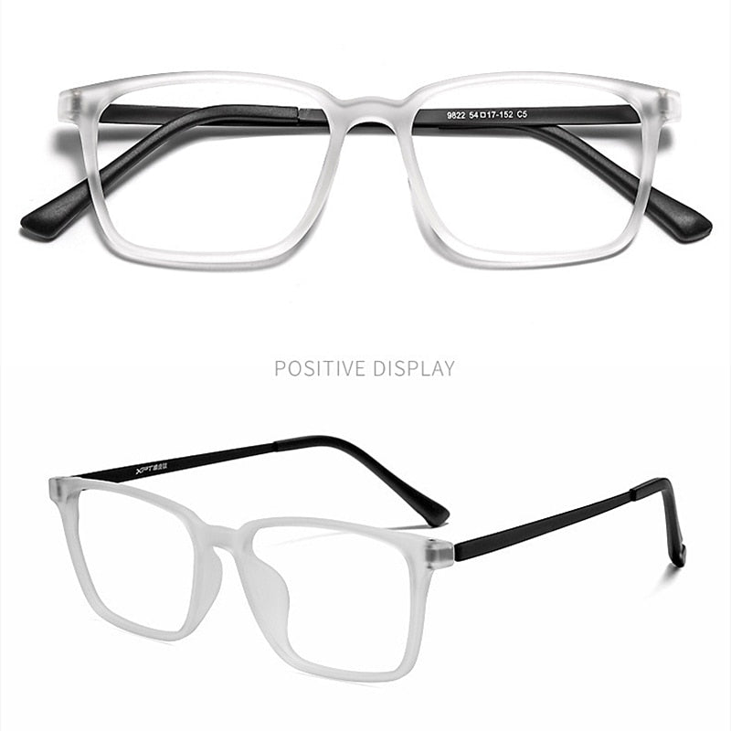 Square Pure Titanium Myopia Glasses Men Optical Large Frame Ultra-Light Prescription Glasses Frame Decorative Glasses Frame 9822