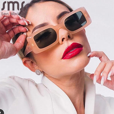 Square Rectangle Sunglasses Women Men  Brand Designer Sun Glasses Vintage Punk Sunglasses Eyeglasses UV400