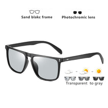 Load image into Gallery viewer, Square Retro Rivet Pochromic Sunglasses Men Polarized Women Sports Sun Glasses Day Night Vision Driving gafas de sol hombre