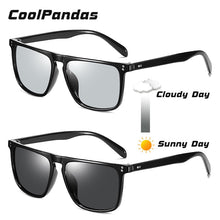 Load image into Gallery viewer, Square Retro Rivet Pochromic Sunglasses Men Polarized Women Sports Sun Glasses Day Night Vision Driving gafas de sol hombre