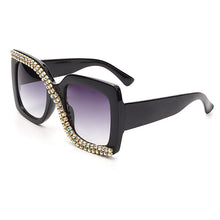 Load image into Gallery viewer, Square Rhinestone Sunglasses Women 2023  Vintage Oversized Sunglasses Unique One Piece Diamond Glasses Shades gafas de sol