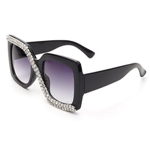 Load image into Gallery viewer, Square Rhinestone Sunglasses Women  Vintage Oversized Sunglasses Unique One Piece Diamond Glasses Shades gafas de sol