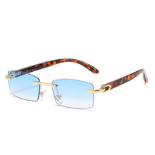 Load image into Gallery viewer, Square Rimless Sunglasses Cutting Men Women Shades UV400 Vintage Punk Glasses  Brand Designer