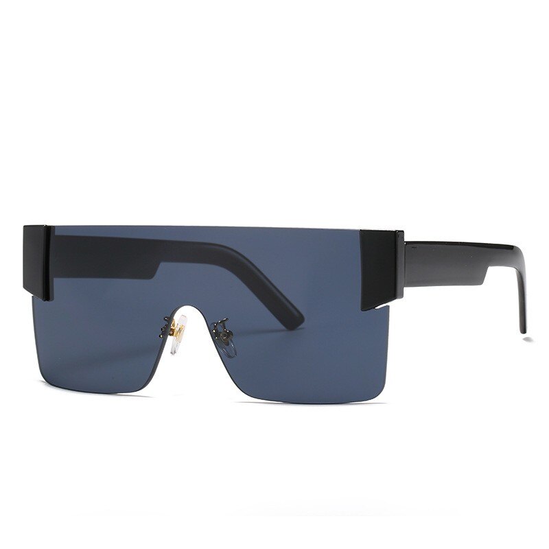 Square Rimless Sunglasses For Women Men Oversized One Piece Glasses Cutting Lens Brand Designer Shades Sun Glasses