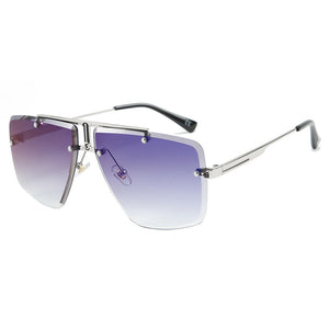 Square Rimless Sunglasses Men 2022 Summer   Sun Glasses Classic  Brand Shades for Women UV400 zonnebril Eyewear