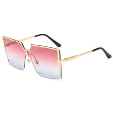 Load image into Gallery viewer, Square Semi-Rimless Sunglasses For Women Mens UV400 Gradient Sun Glasses 2023 Influencer Fashionable Trendy Women&#39;s