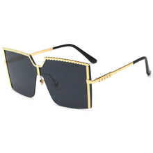 Load image into Gallery viewer, Square Semi-Rimless Sunglasses For Women Mens UV400 Gradient Sun Glasses 2023 Influencer Fashionable Trendy Women&#39;s