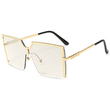 Load image into Gallery viewer, Square Semi-Rimless Sunglasses For Women Mens UV400 Gradient Sun Glasses 2023 Influencer Fashionable Trendy Women&#39;s