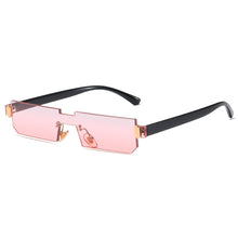 Load image into Gallery viewer, Square Small Sunglasses Retro Women&#39;s Sunglasses Vip Vintage One Piece Rimless Sun Glasses Men Clear Pink Shades Uv400 Eyewear