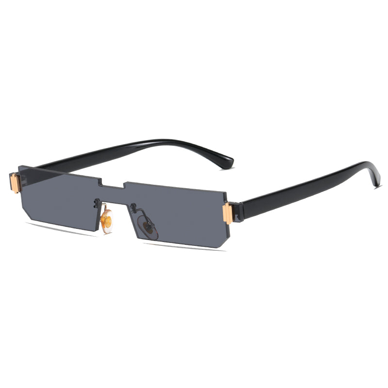 Square Small Sunglasses Retro Women's Sunglasses Vip Vintage One Piece Rimless Sun Glasses Men Clear Pink Shades Uv400 Eyewear