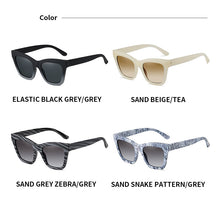 Load image into Gallery viewer, Square Snake Sunglasses Bulk 2023 Plastic Zebra Sun Glasses Women Sun Glasses Gafas Oculos De Sol