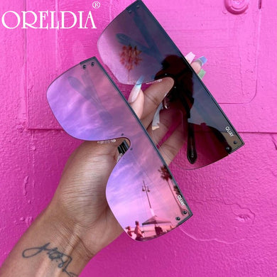 Square Steampunk Sunglasses 2023 Women Men Oversized Big Frame Sun Glasses Female  Brand Designer Eyeglasses UV400