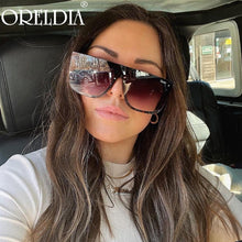 Load image into Gallery viewer, Square Steampunk Sunglasses 2023 Women Men Oversized Big Frame Sun Glasses Female  Brand Designer Eyeglasses UV400