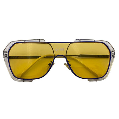 Square Sunglasses Cool Irregular One Big Frame Bungee Glasses Street Party Beach Women Round Face Trendy Man Sunglasses