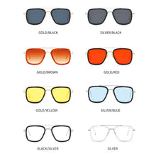 Load image into Gallery viewer, Square Sunglasses Lentes de Iron Man Vintage Retro Metal Frame Sun Glasses Women