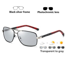 Load image into Gallery viewer, Square Sunglasses Men Polarized Photochromic Day Night Safety Driving Sun Glasses Women HD Square Eyewear gafas de sol hombre