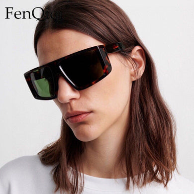 Square Sunglasses Men Women 2023 Oversized Retro Sun Glasses Candy Color Shades UV400 Punk Big Frames Gafas De Sol Hombre
