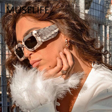 Square Sunglasses Men Women Snakeskin Sun Glasses Snake Pattern Travel Vintage Retro Oculos Shades Female UV400 Gafas De Sol