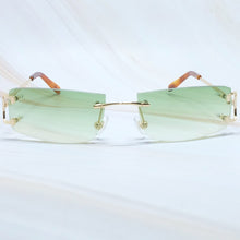 Load image into Gallery viewer, Square Sunglasses Mens Sunglasses Rimless Brand Designer Luxury Brand Sunglasses Carter Wire C Sunglasses Shades Eyewear