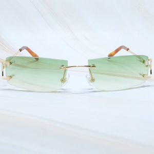 Square Sunglasses Mens Sunglasses Rimless Brand Designer Luxury Brand Sunglasses Carter Wire C Sunglasses Shades Eyewear