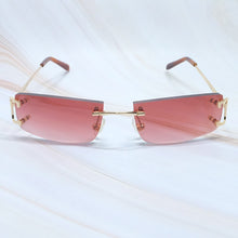 Load image into Gallery viewer, Square Sunglasses Mens Sunglasses Rimless Brand Designer Luxury Brand Sunglasses Carter Wire C Sunglasses Shades Eyewear