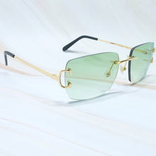 Load image into Gallery viewer, Square Sunglasses Mens Sunglasses Rimless Brand Designer Luxury Brand Sunglasses Carter Wire C Sunglasses Shades Eyewear