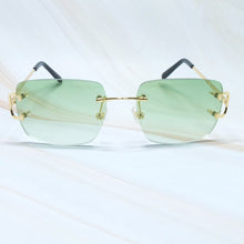 Load image into Gallery viewer, Square Sunglasses Mens Sunglasses Rimless Brand Designer Luxury Brand Sunglasses Carter Wire C Sunglasses Shades Eyewear