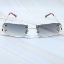 Load image into Gallery viewer, Square Sunglasses Mens Sunglasses Rimless Brand Designer Luxury Brand Sunglasses Carter Wire C Sunglasses Shades Eyewear