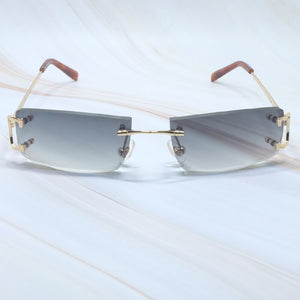 Square Sunglasses Mens Sunglasses Rimless Brand Designer Luxury Brand Sunglasses Carter Wire C Sunglasses Shades Eyewear