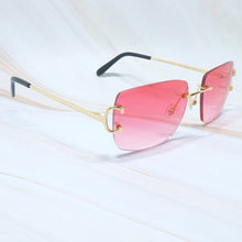 Load image into Gallery viewer, Square Sunglasses Mens Sunglasses Rimless Brand Designer Luxury Brand Sunglasses Carter Wire C Sunglasses Shades Eyewear