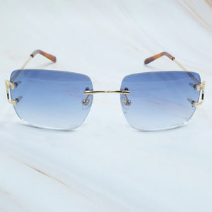Square Sunglasses Mens Sunglasses Rimless Brand Designer Luxury Brand Sunglasses Carter Wire C Sunglasses Shades Eyewear