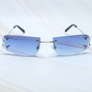 Square Sunglasses Mens Sunglasses Rimless Brand Designer Luxury Brand Sunglasses Carter Wire C Sunglasses Shades Eyewear