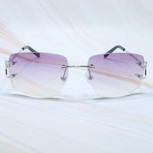 Load image into Gallery viewer, Square Sunglasses Mens Sunglasses Rimless Brand Designer Luxury Brand Sunglasses Carter Wire C Sunglasses Shades Eyewear