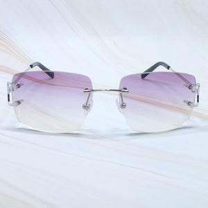 Square Sunglasses Mens Sunglasses Rimless Brand Designer Luxury Brand Sunglasses Carter Wire C Sunglasses Shades Eyewear