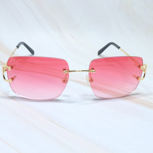 Square Sunglasses Mens Sunglasses Rimless Brand Designer Luxury Brand Sunglasses Carter Wire C Sunglasses Shades Eyewear
