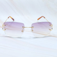 Load image into Gallery viewer, Square Sunglasses Mens Sunglasses Rimless Brand Designer Luxury Brand Sunglasses Carter Wire C Sunglasses Shades Eyewear