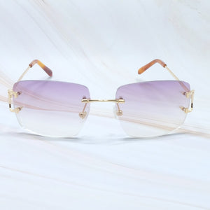 Square Sunglasses Mens Sunglasses Rimless Brand Designer Luxury Brand Sunglasses Carter Wire C Sunglasses Shades Eyewear