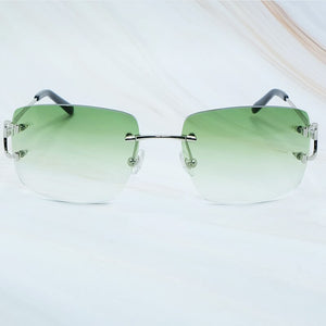 Square Sunglasses Mens Sunglasses Rimless Brand Designer Luxury Brand Sunglasses Carter Wire C Sunglasses Shades Eyewear