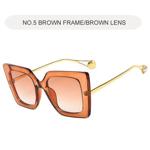 Square Sunglasses Women 2023  Brand Designer Unisex Sun Glasses Alloy Frame Female Glasses Feminino Oculos De Sol