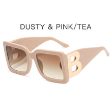 Carica l&#39;immagine nel visualizzatore di Gallery, Square Sunglasses Women 2023 Big Frame Shades Men Brand  Sun Glasses UV400 Oversized B Sunglasses Designer