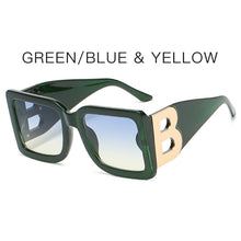 Carica l&#39;immagine nel visualizzatore di Gallery, Square Sunglasses Women 2023 Big Frame Shades Men Brand  Sun Glasses UV400 Oversized B Sunglasses Designer