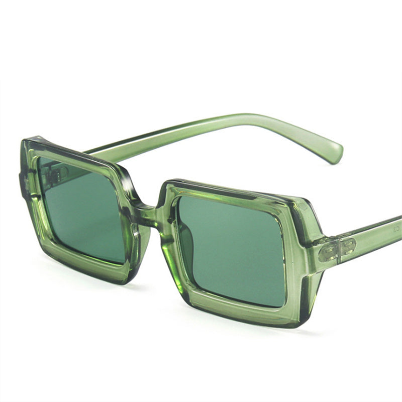 Square Sunglasses Women Brand Designer Candy Color Sun Glasses Vintage Retro Men Green Eyewear Driver Goggle Shade UV400