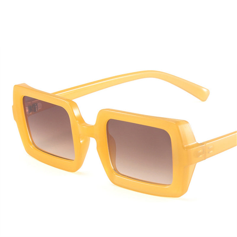 Square Sunglasses Women Brand Designer Candy Color Sun Glasses Vintage Retro Men Green Eyewear Driver Goggle Shade UV400