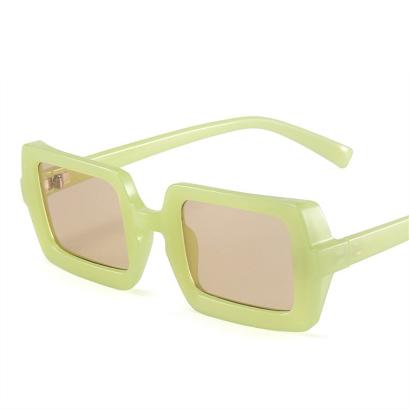 Square Sunglasses Women Brand Designer Candy Color Sun Glasses Vintage Retro Men Green Eyewear Driver Goggle Shade UV400