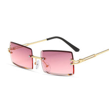Load image into Gallery viewer, Square Sunglasses Women Brand Designer Rimless Gradient Sun Glasses Shades Cutting Lens Ladies Frameless Eyeglasses