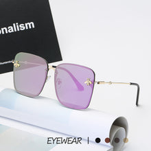 Load image into Gallery viewer, Square Sunglasses Women Brand Designer Gradient Sun Glasses Female Classic Retro Little Bee Frameless Ladies Oculos De Sol