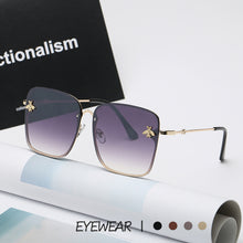 Load image into Gallery viewer, Square Sunglasses Women Brand Designer Gradient Sun Glasses Female Classic Retro Little Bee Frameless Ladies Oculos De Sol