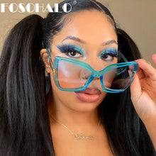 Load image into Gallery viewer, Square Sunglasses Women Luxulry Brand Design Retro Glasses Frame For Men Oversized Gradient Eyeglasses Spectacle UV400