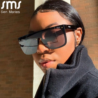 Square Sunglasses Women  Brand Designer Sunglasses Men Gradient Lens Big Frame Retro Eyeglasses Eyewear Sun Glass Shades