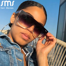 Load image into Gallery viewer, Square Sunglasses Women  Brand Designer Sunglasses Men Gradient Lens Big Frame Retro Eyeglasses Eyewear Sun Glass Shades